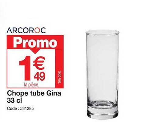 chope tube gina 33 cl