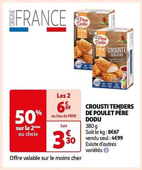crousti tenders de poulet père dodu