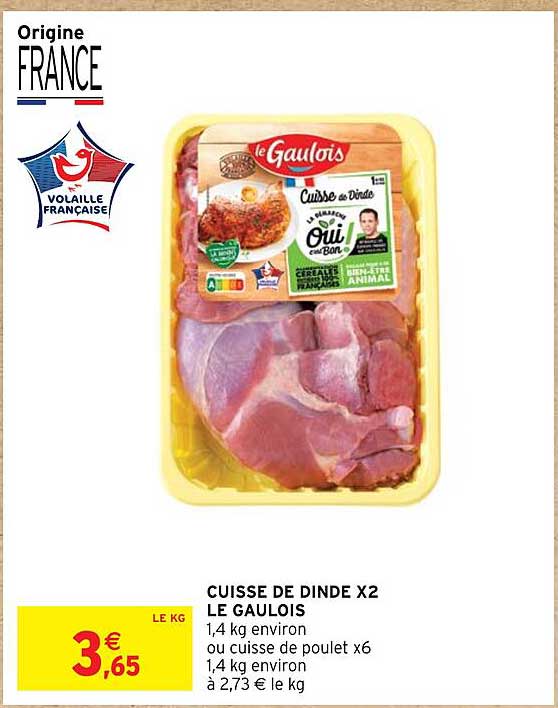 Cuisse De Dinde X2 Le Gaulois
