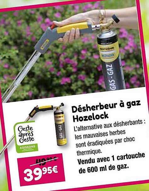 désherbeur à gaz hozelock