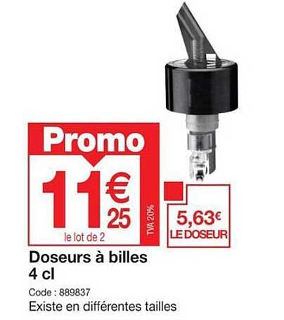 doseurs à billes 4 cl