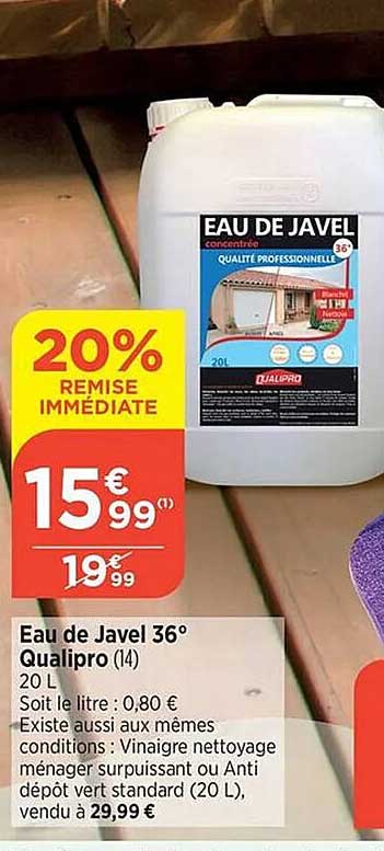 eau de javel 36° qualipro