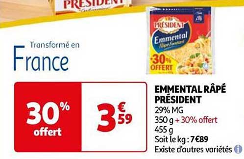Emmental Râpé Président