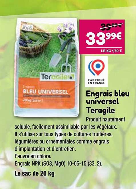 engrais bleu universel teragile