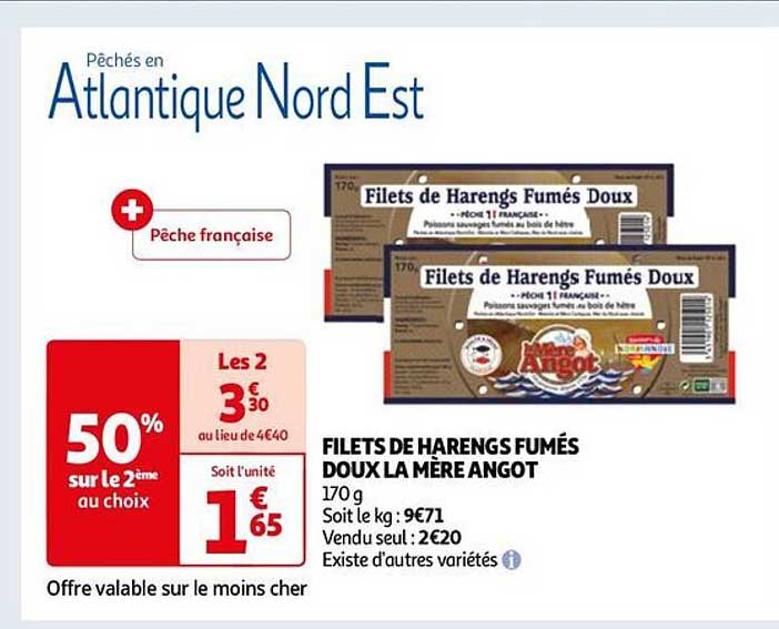 filets de harengs fumés doux la mère angot