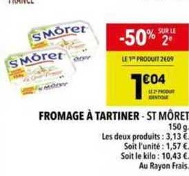 fromage à tartiner - st môret