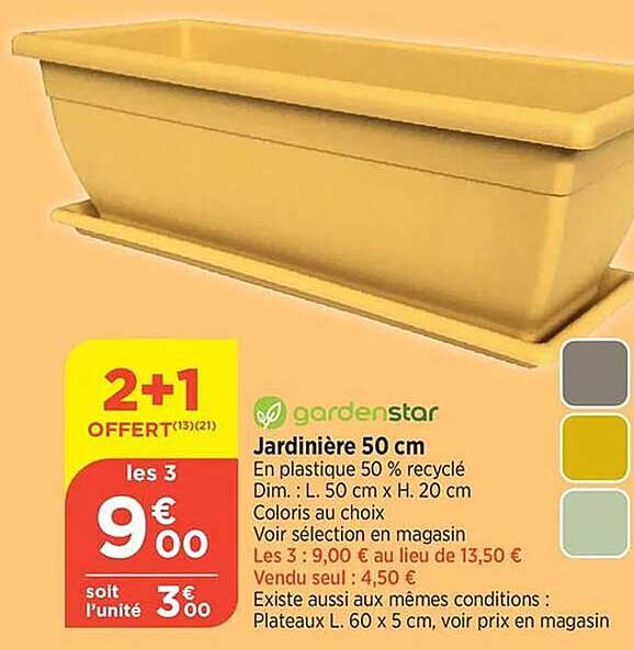 Gardenstar Jardinière 50 Cm