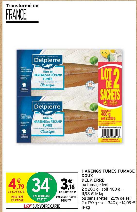 harengs fumés fumage doux delpierre