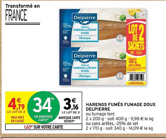 harengs fumés fumage doux delpierre