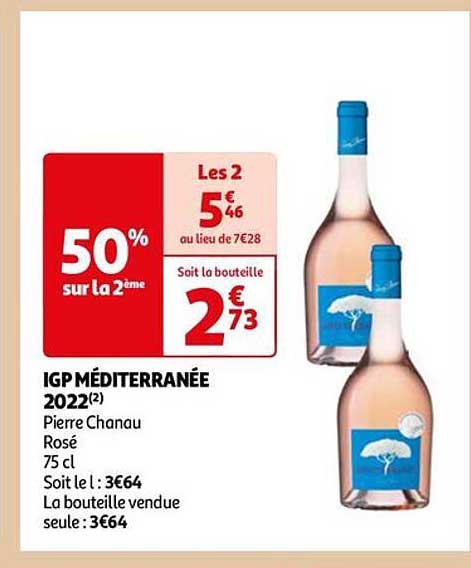 igp méditerranée 2022 pierre chanau rosé