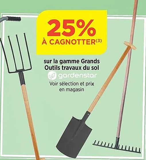 la gamme grands outils travaux du sol gardenstar