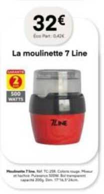 la moulinette 7 line
