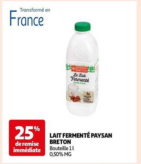 lait fermenté paysan breton