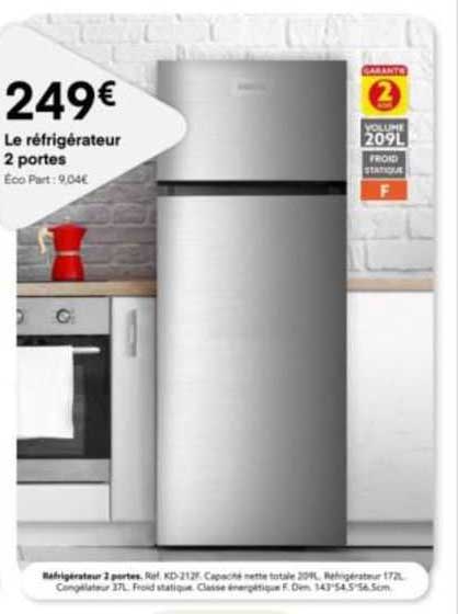 Le Réfrigérateur 2 Portes