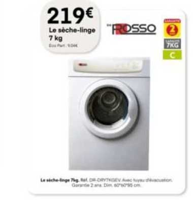 le sèche-linge 7kg rosso