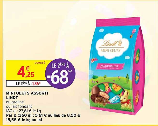 mini œufs assorti lindt