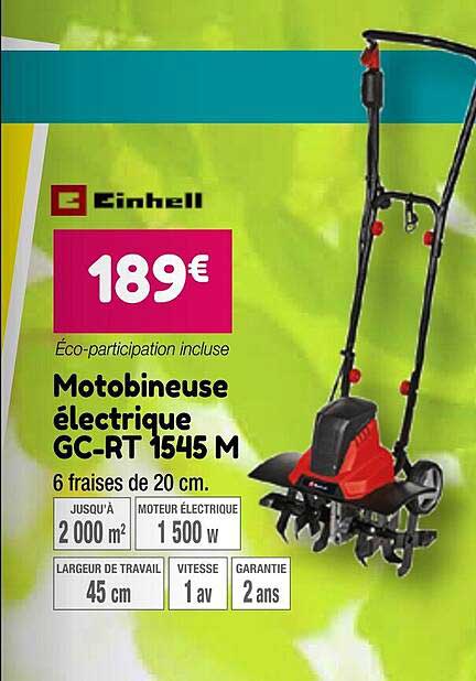 motobineuse électrique gc-rt 1545 m einhell