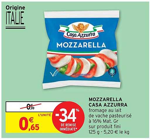 mozzarella casa azzurra