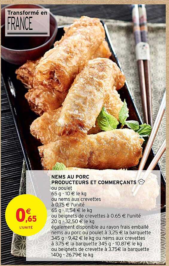 Nems Au Porc Producteurs Et Commerçants