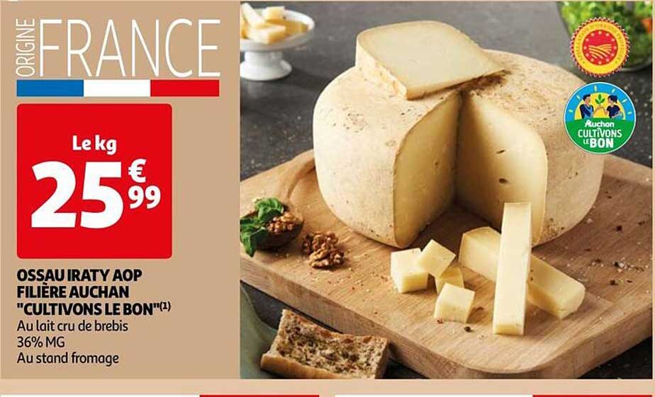 ossau iraty aop filière auchan "cultivons le bon"