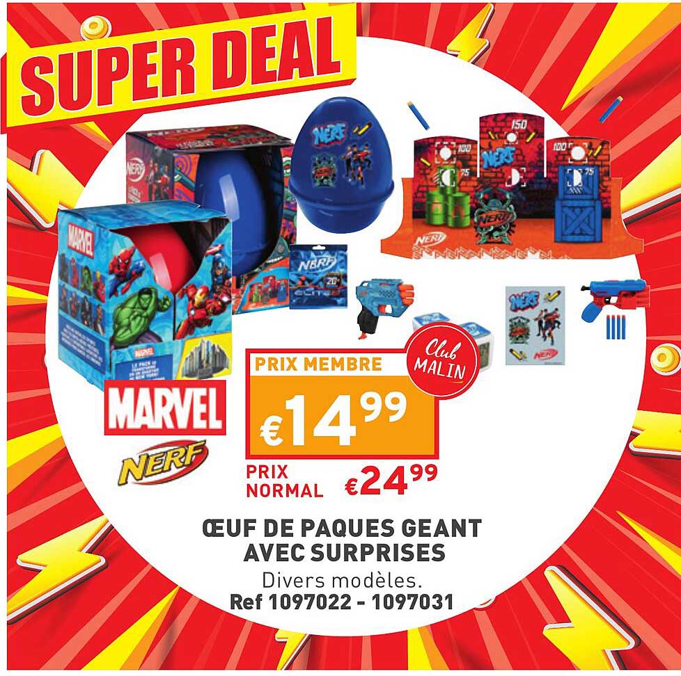 œuf de Pâques géant avec surprises