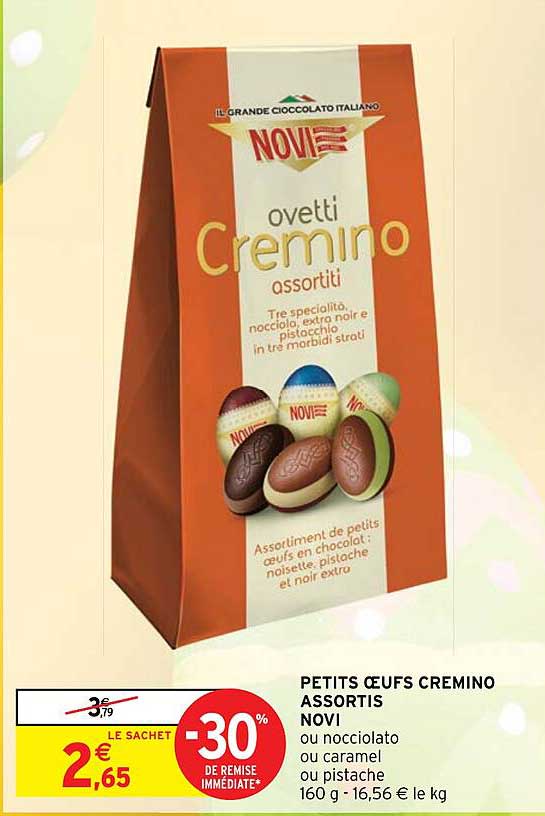 petits œufs cremino assortis novi