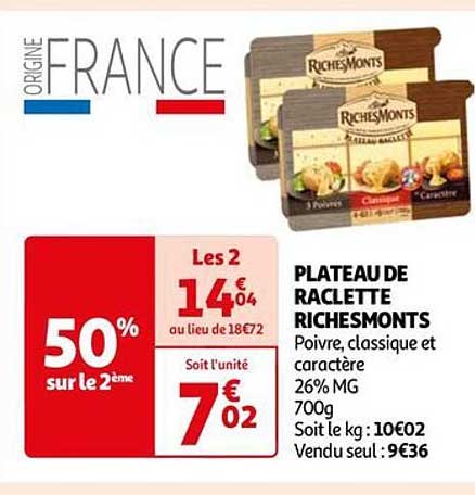 Plateau De Raclette Richesmonts