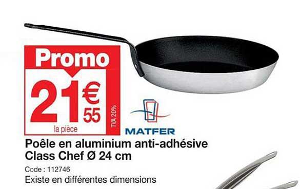 Poêle En Aluminium Anti-adhésive Class Chef ø 24 Cm