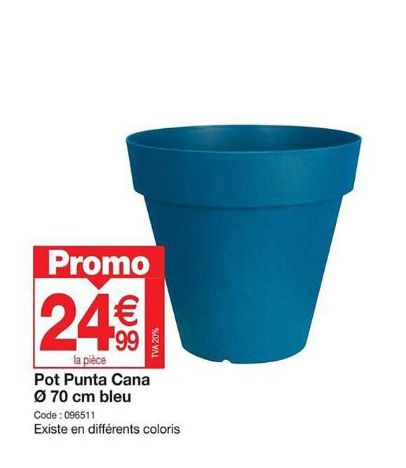 pot punta cana ø 70 cm bleu