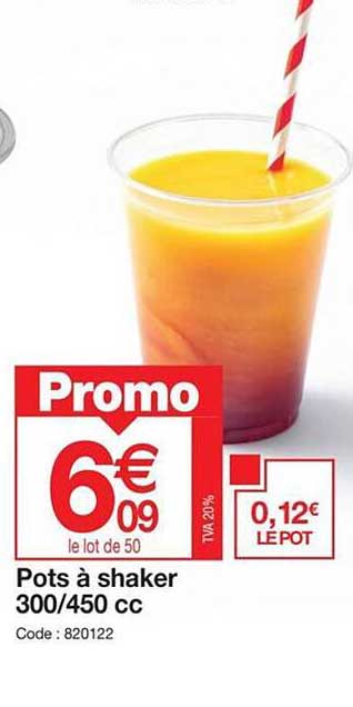 pots à shaker 300/450 cc