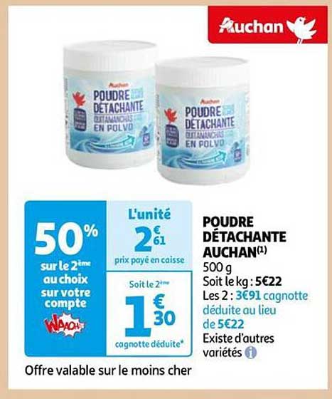 poudre détachante auchan