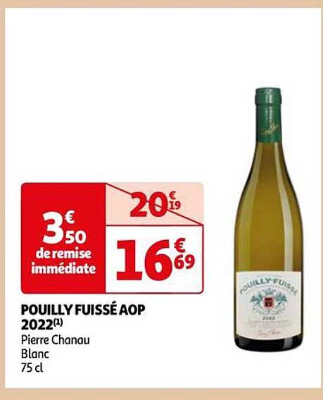 pouilly fuissé aop 2022 pierre chanau blanc