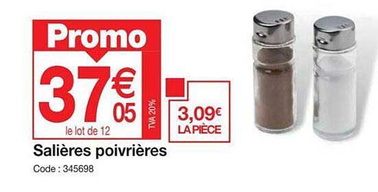 salières poivrières