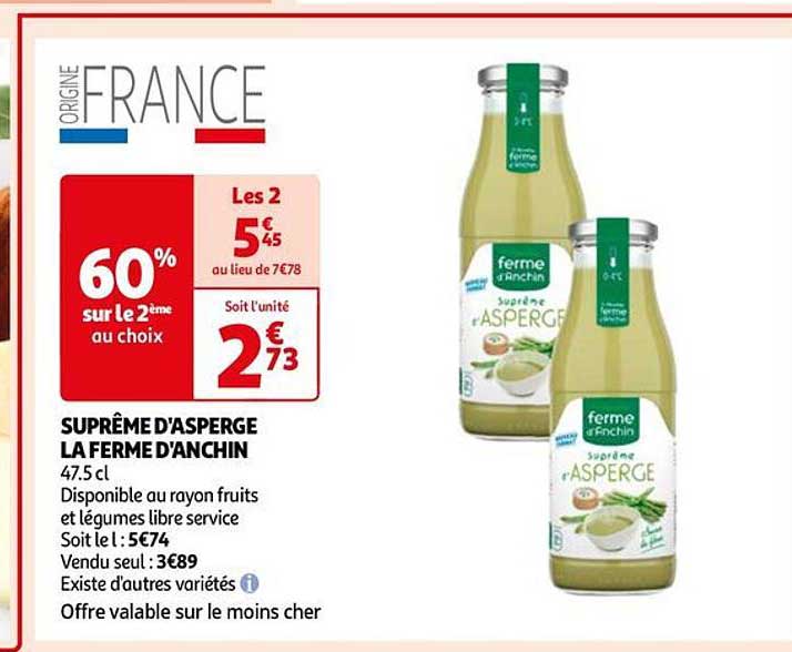 suprême d'asperge la ferme d'anchin