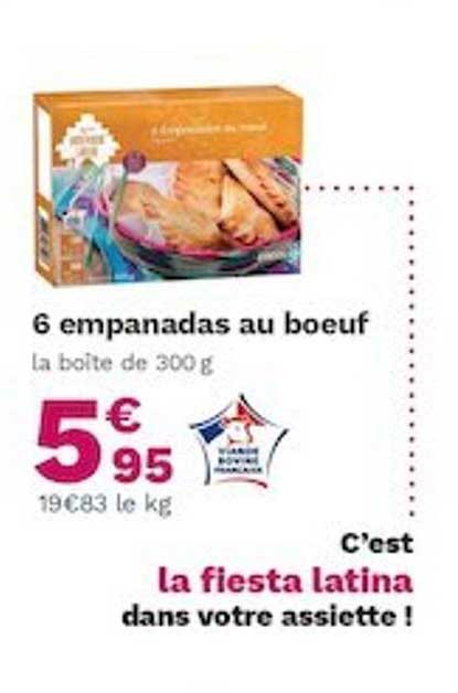 6 Empanadas Au Bœuf