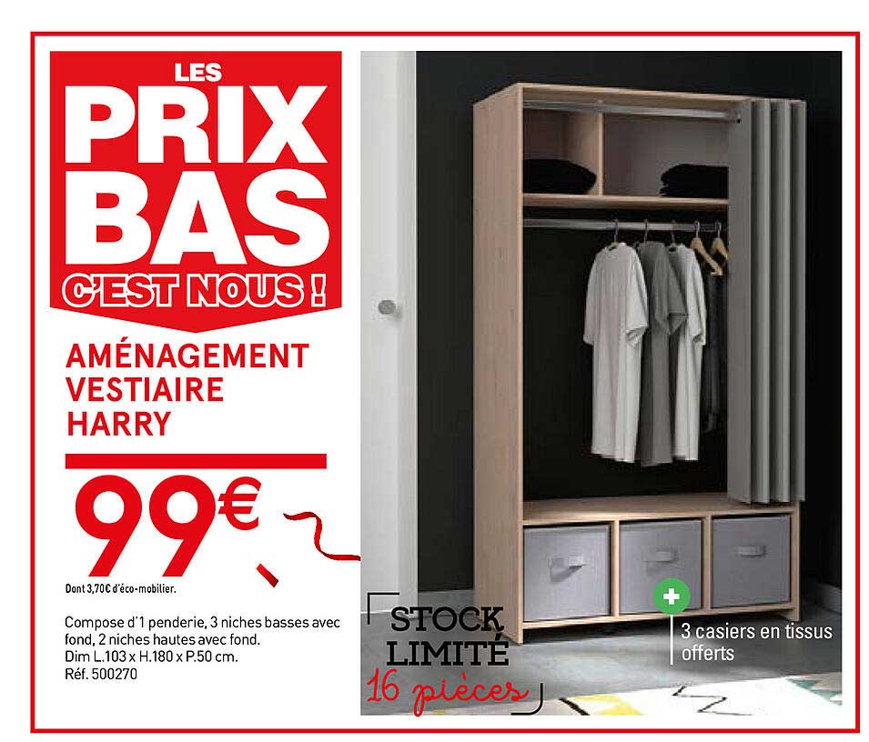 aménagement vestiaire harry