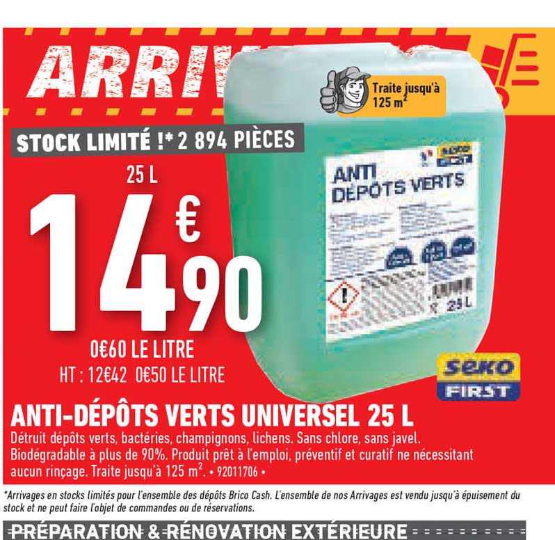 anti-dépôts verts universel 25 l