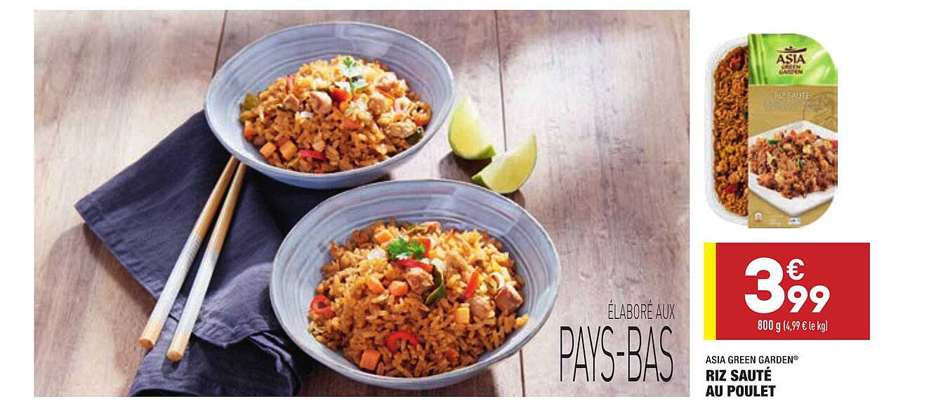 asia green gardin riz sauté au poulet