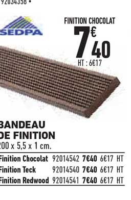 bandeau de finition sedpa