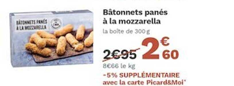 Bâtonnets Panés à La Mozzarella