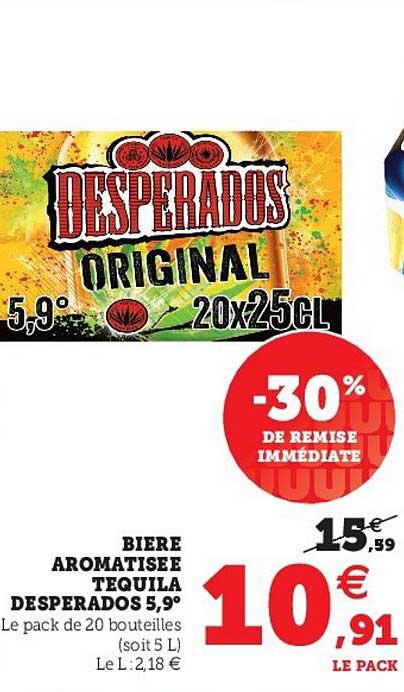 bière aromatisée tequila desperados 5,9°