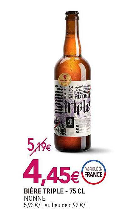 Bière Triple - 75 Cl Nonne