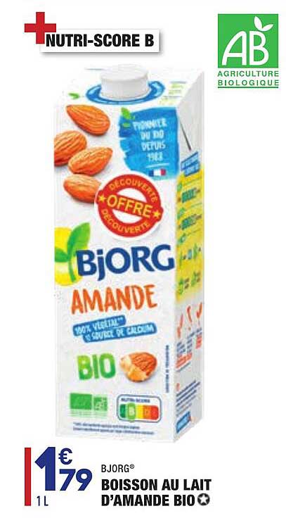 bjorg boisson au lait d'amande bio