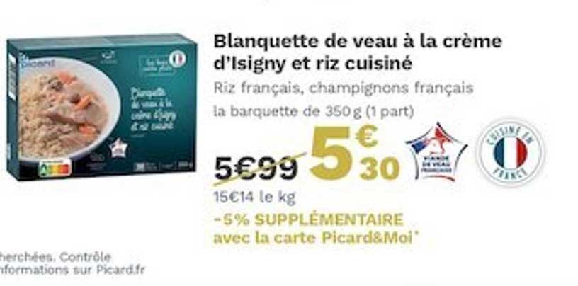 Blanquette De Veau à La Crème D'isigny Et Riz Cuisiné