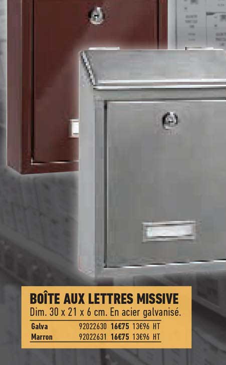 boîte aux lettres missive