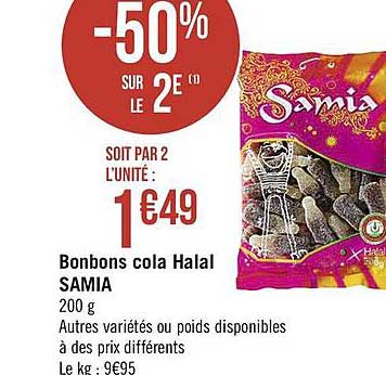 Bonbons Cola Halal Samia