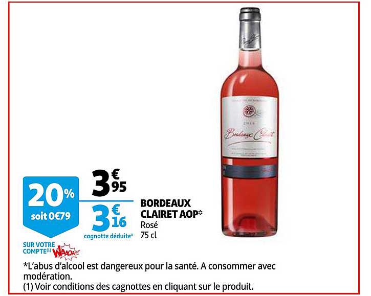 bordeaux clairet aop rosé