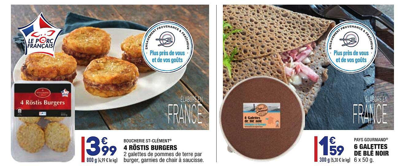Boucherie St-clément 4 Röstis Burgers