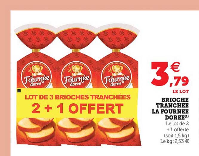 brioche tranché la fournée dorée