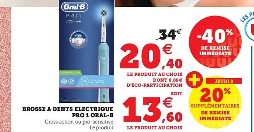 brosse à dents électrique pro 1 oral-b